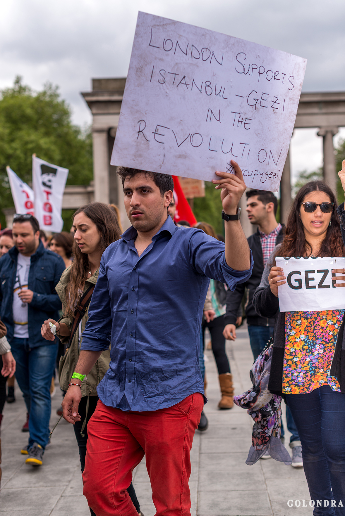 Protesting Turkish Government - Turk Hukumetini Protesto - Londra - London (36)