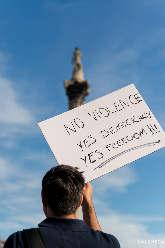 Protests in London Trafalgar Square - Occupygezi (1)