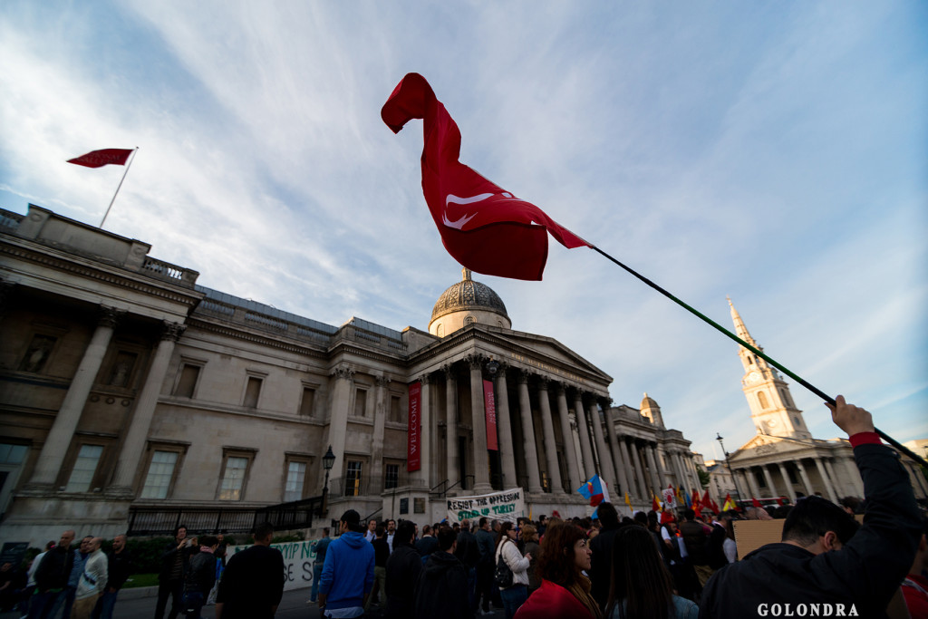 Protests in London Trafalgar Square - Occupygezi (24)