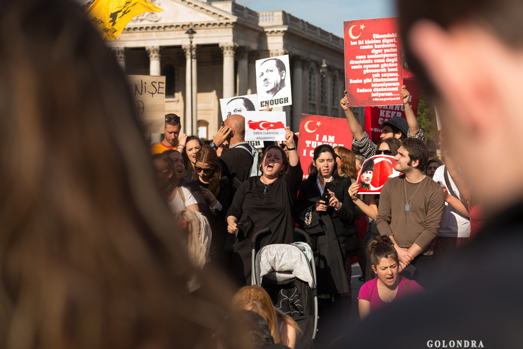 Protests in London Trafalgar Square - Occupygezi (5)