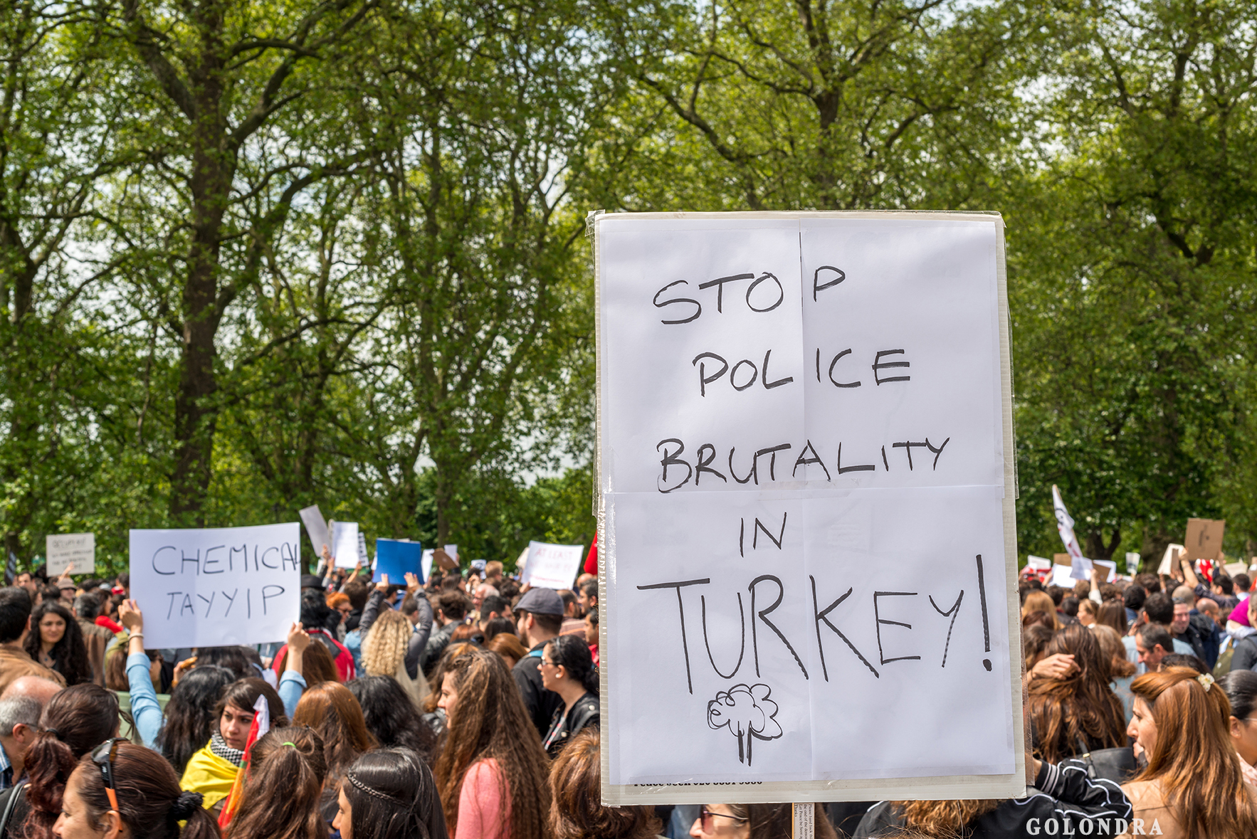 Protesting Turkish Government - Turk Hukumetini Protesto - Londra - London (12)