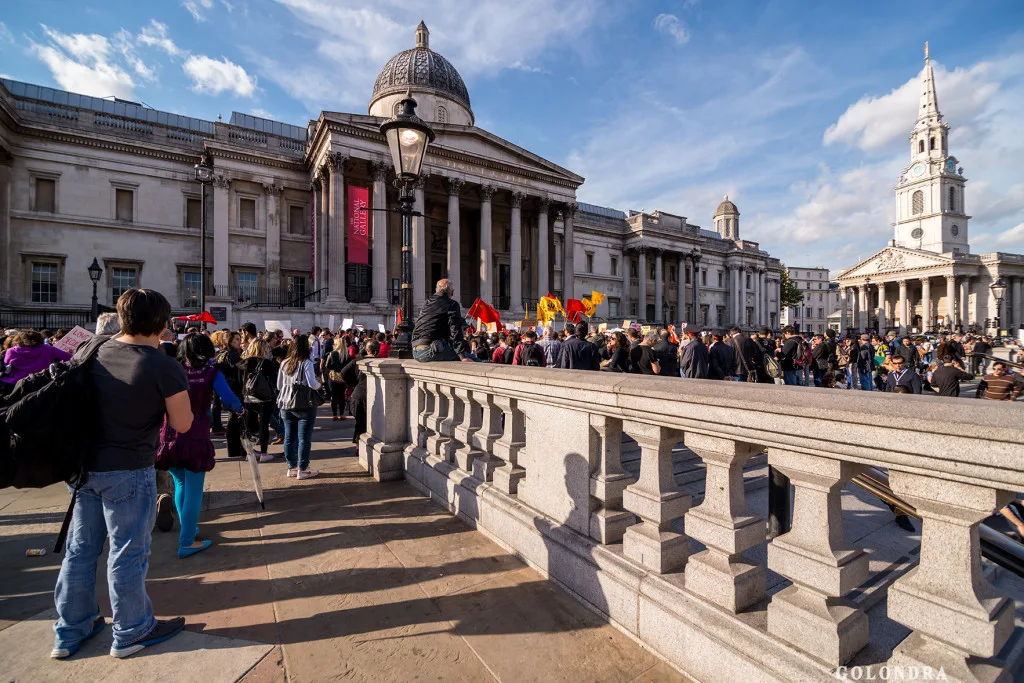 Protests in London Trafalgar Square - Occupygezi (14)