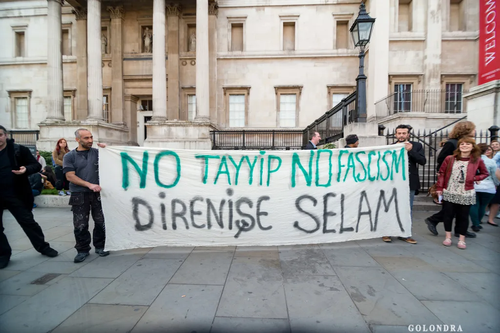 Protests in London Trafalgar Square - Occupygezi (22)