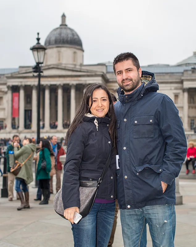 Trafalgar Square'de Portre Cekimi Trafalgar Square'de Portre Cekimi